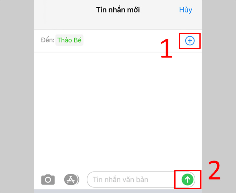Chọn nhiều người nhận